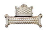 Vendome PU & Antique Pearl Finish Queen Bed Model BD01339Q By ACME Furniture